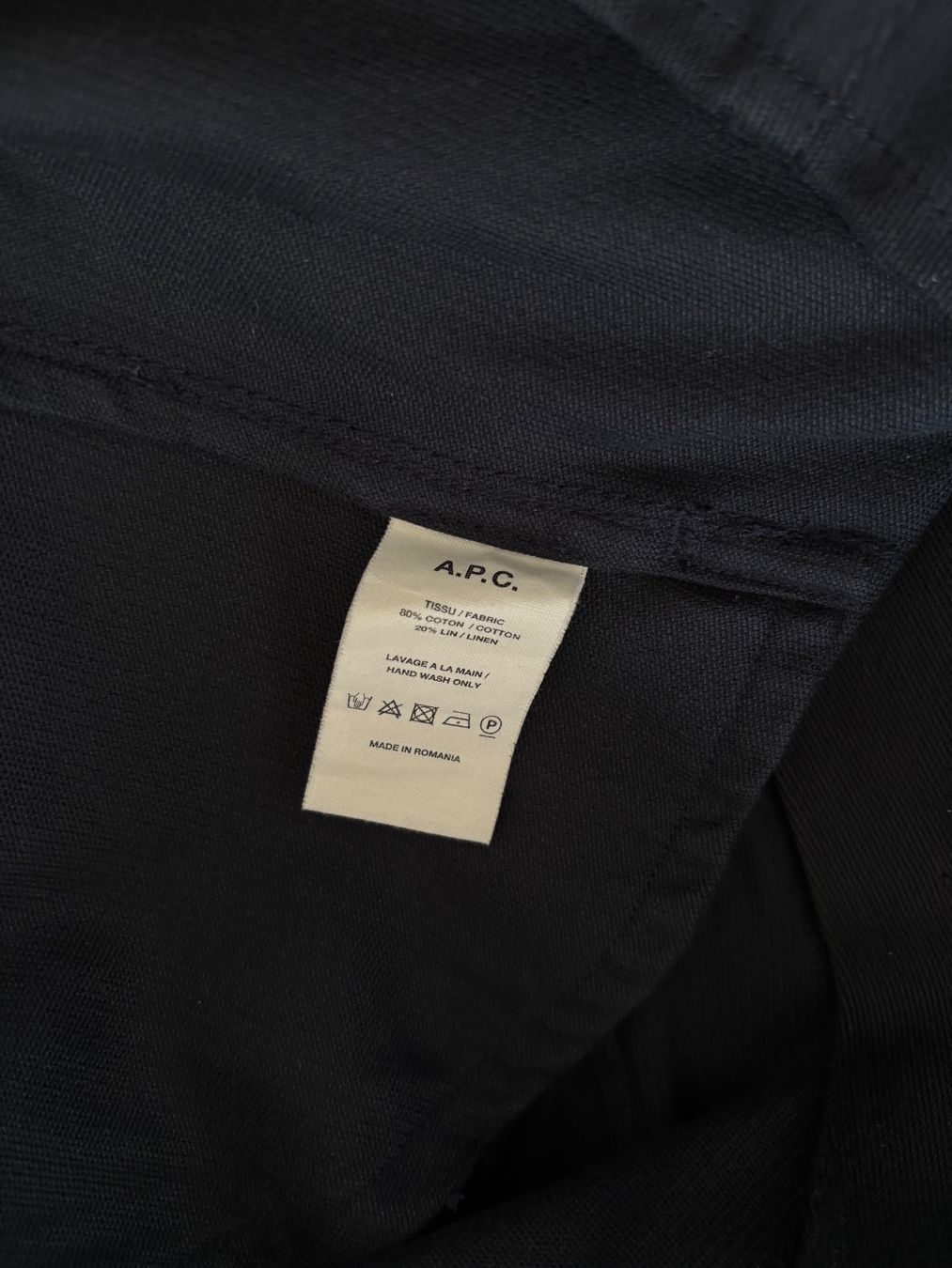 Apc Giacche: APC Overshirt Anthrazit - Baumwolle & Leinen – Usato da Thun venduto da Ajenjo 6