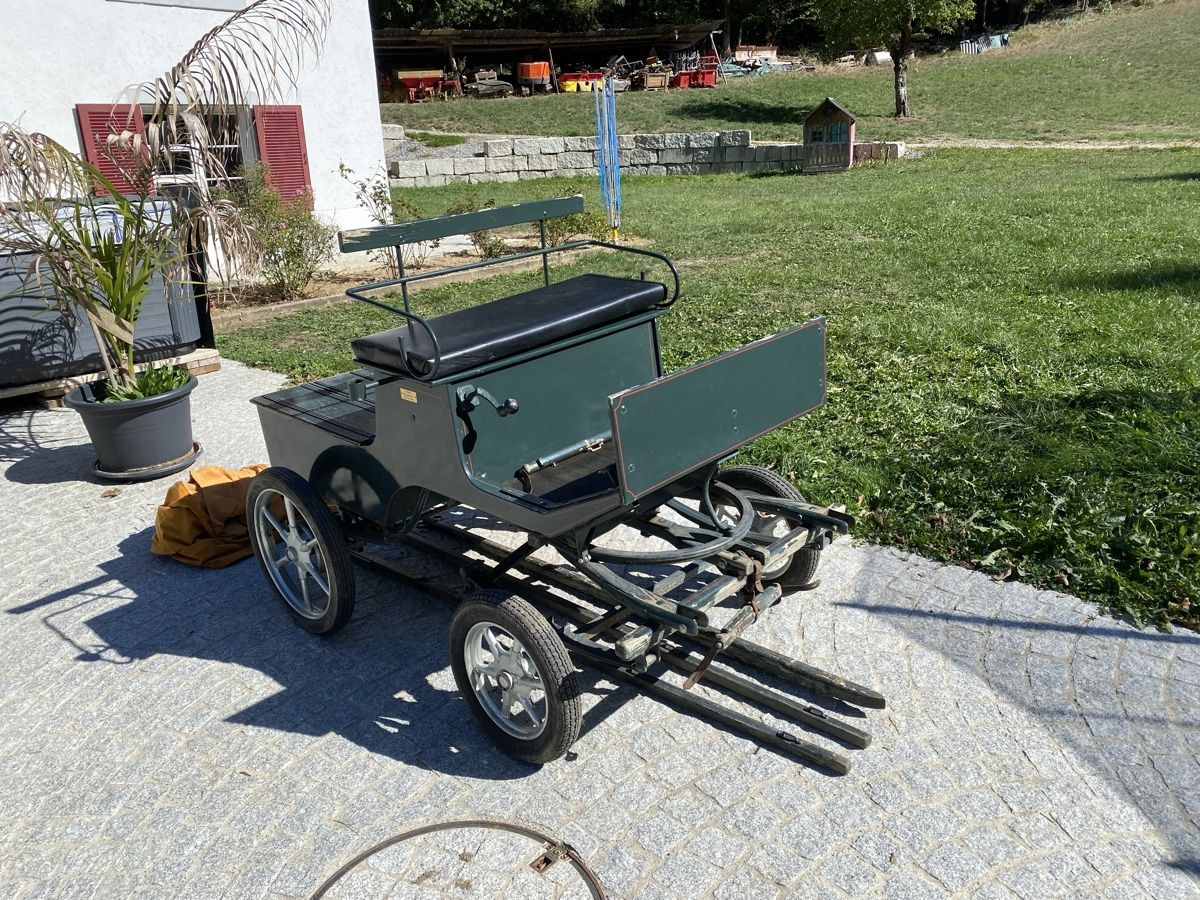 Carrozze: Pferde / Pony Kutsche Schnäppchen Scheunenfund mit Bremse !! – Usato da Tecknau venduto da Garage_St.Buser 3
