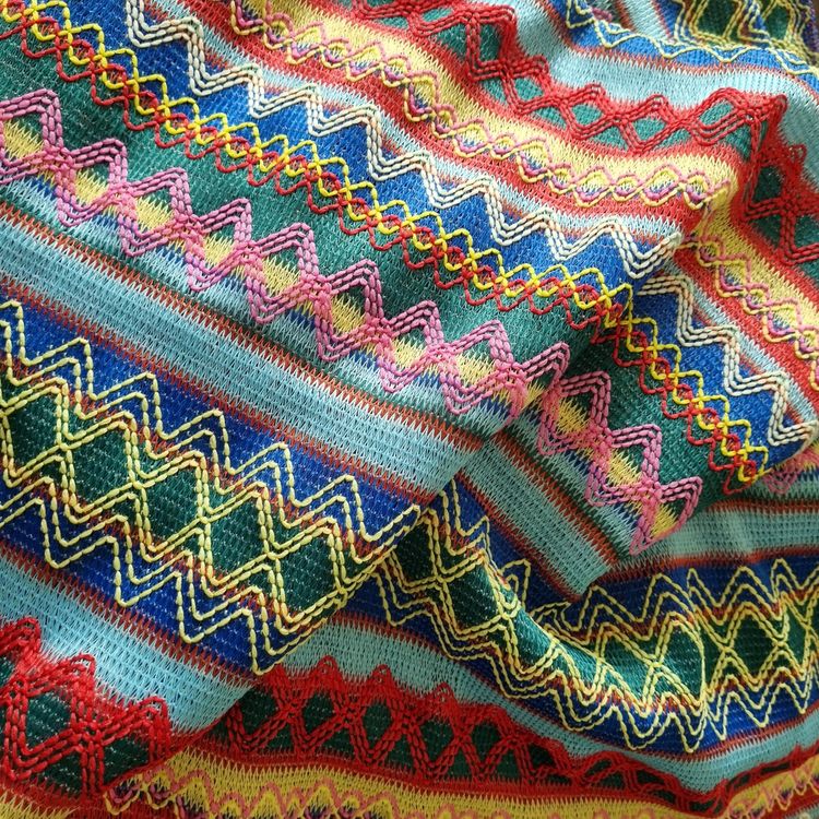 Original Fender 2" Breites, Mexikanisches Serape-Muster, Grün
