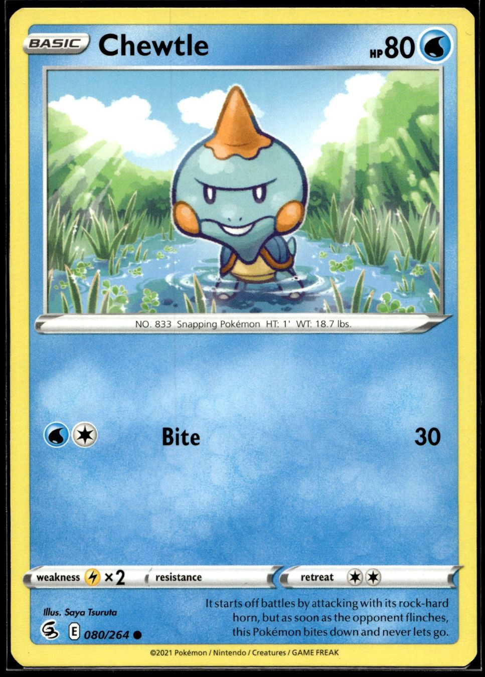 Pokémon Carte collezionabili: Chewtle (FST EN 080/264) – Usato da Affoltern am Albis venduto da Chiesa_5