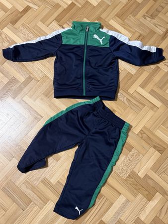 Ensemble Puma bleu et vert taille 86 en très bon état