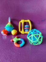 Babyspielzeug Set, 4-teilig, Rassel, Greifling