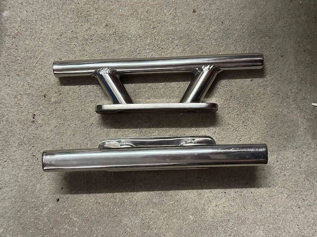 Barche: 2 Taquets inox 20 x 5cm - Bootsklampe – Nuovo (secondo la descrizione) da Bettens venduto da Banjo