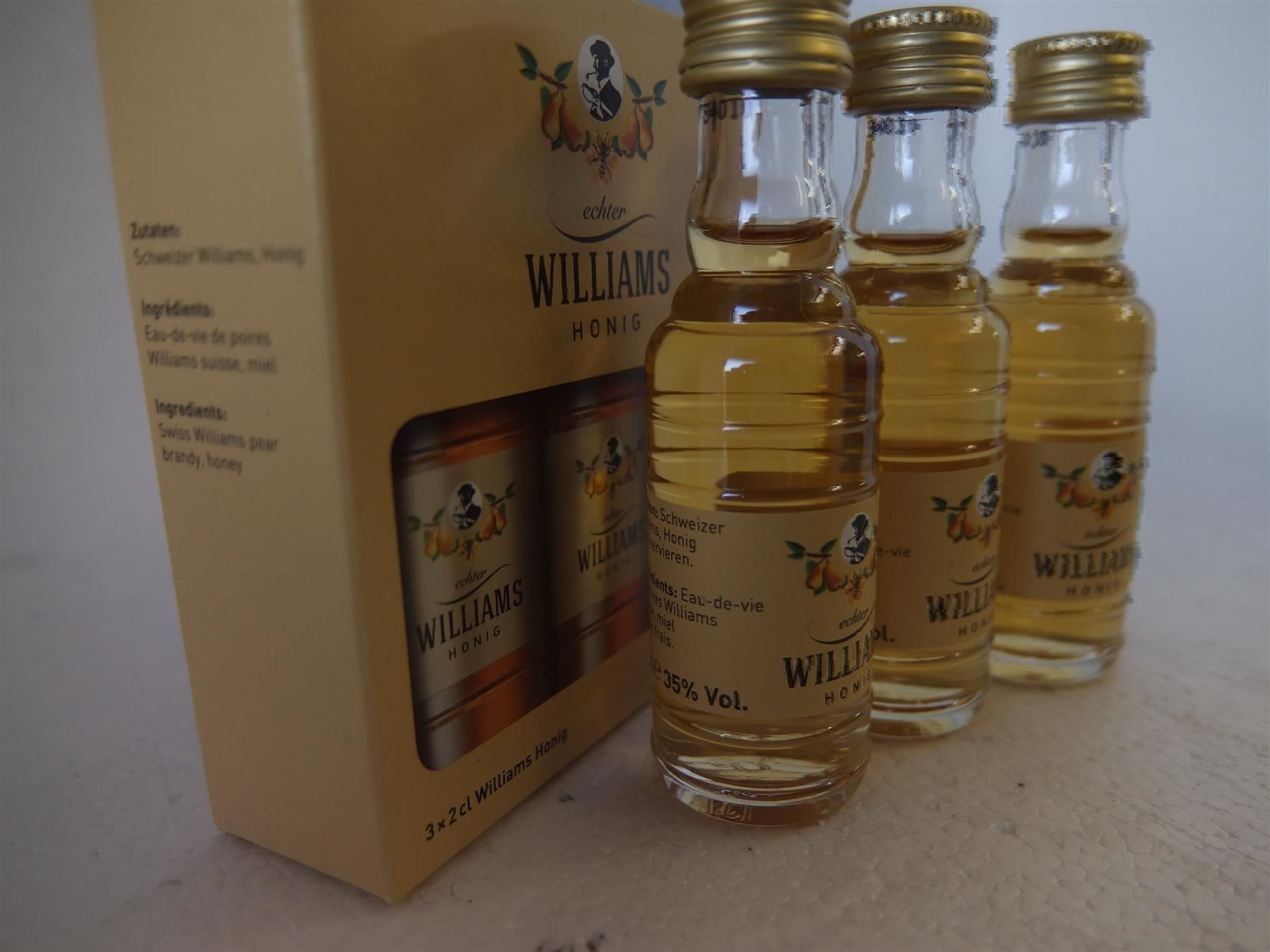 Williams Bevande alcoliche: Echter Williams Honig  35% Trio 3x2cl... – Nuovo e nell'imballaggio originale da Wöschnau venduto da Vinsale 4