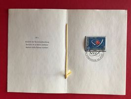 Briefmarken PTT Sondermarke 2. Atomkonferenz 1958 gestemp.