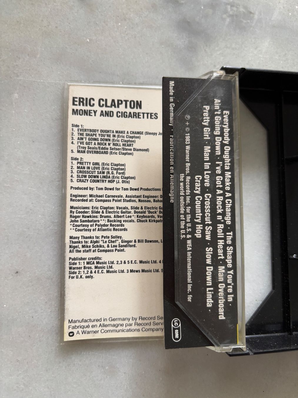 Kompaktkassetten: Eric Clapton Kassette Money And Cigarettes 1983 – Gebraucht aus Laufenburg von Heuguemperli111 3