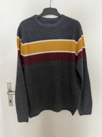 ANGELO LITRICO Grey & Mustard & Burgundy Jumper M