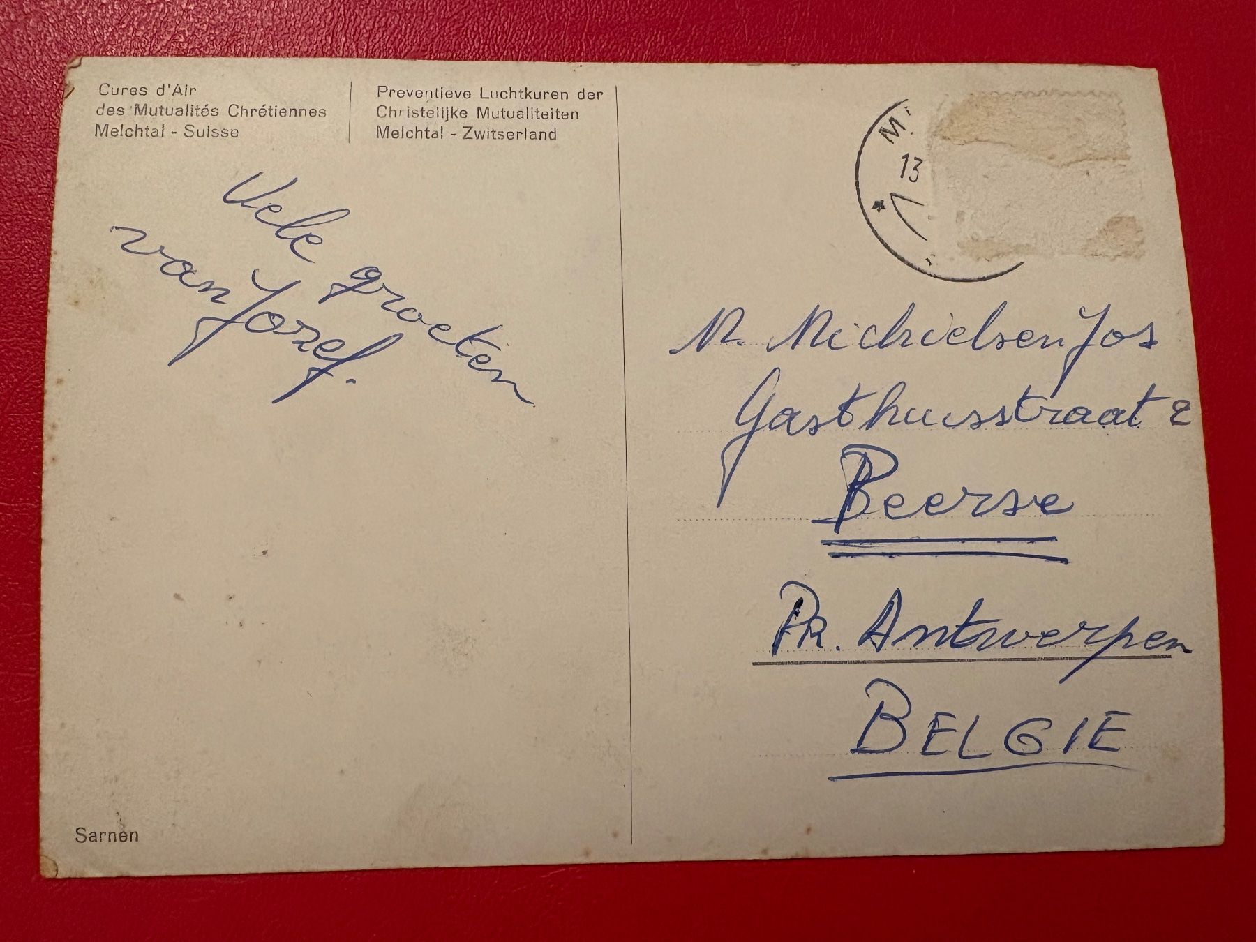 Cartoline postali: Flugansicht Melchtal – Usato da St-Légier-Chiésaz venduto da Theo006 1