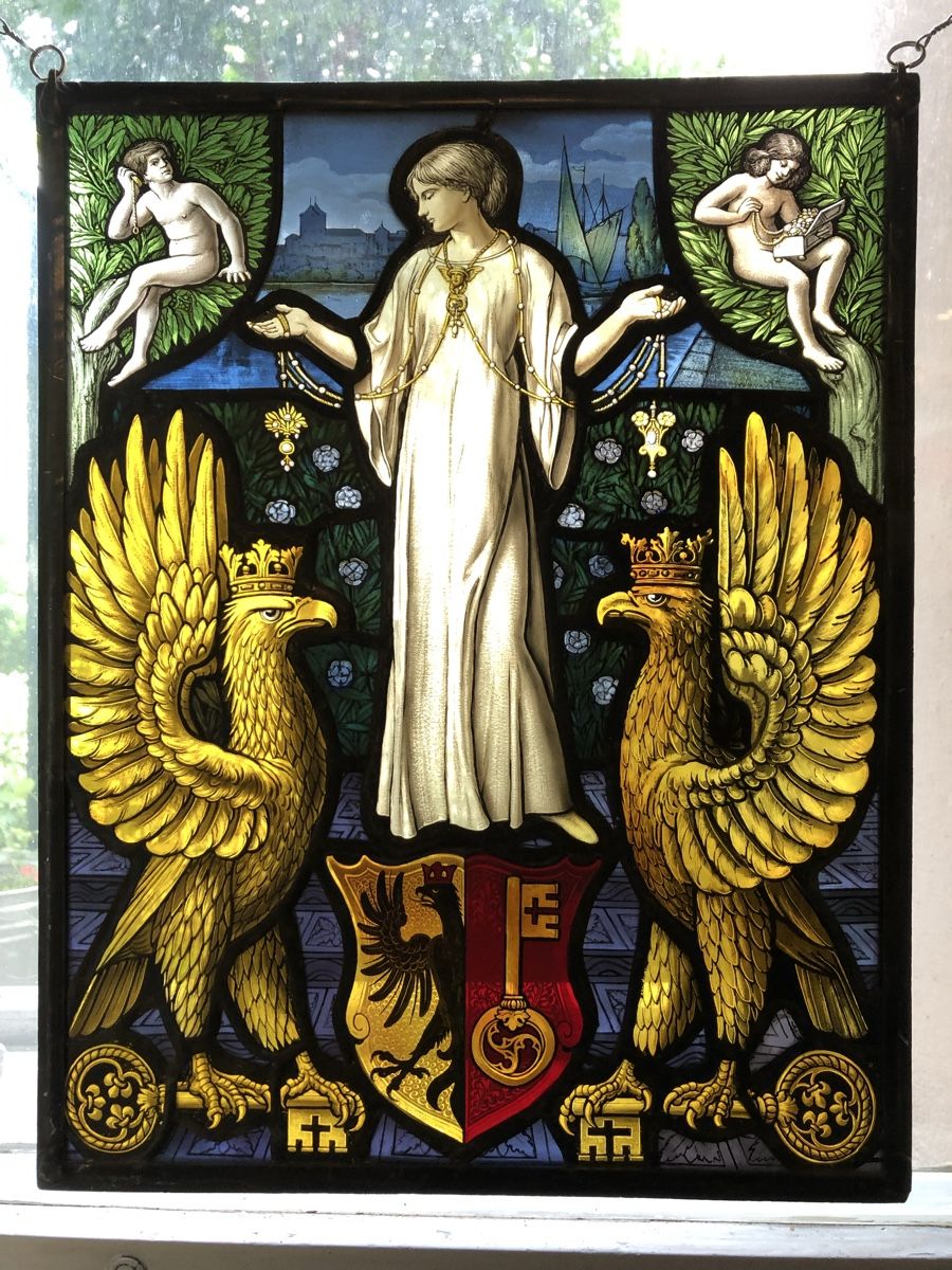 Dipinti: Glasgemälde um 1900 – Usato da zuerich venduto da Thorleif_Tvricvm