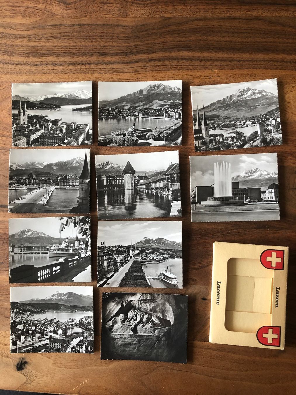 Cartoline postali: 10 alte Postkarten Luzern , Kleinformat 9x7 cm – Usato da Schötz venduto da Odpa 1