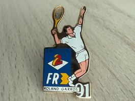 Pin Roland Garros 1991 FR Antenne 2