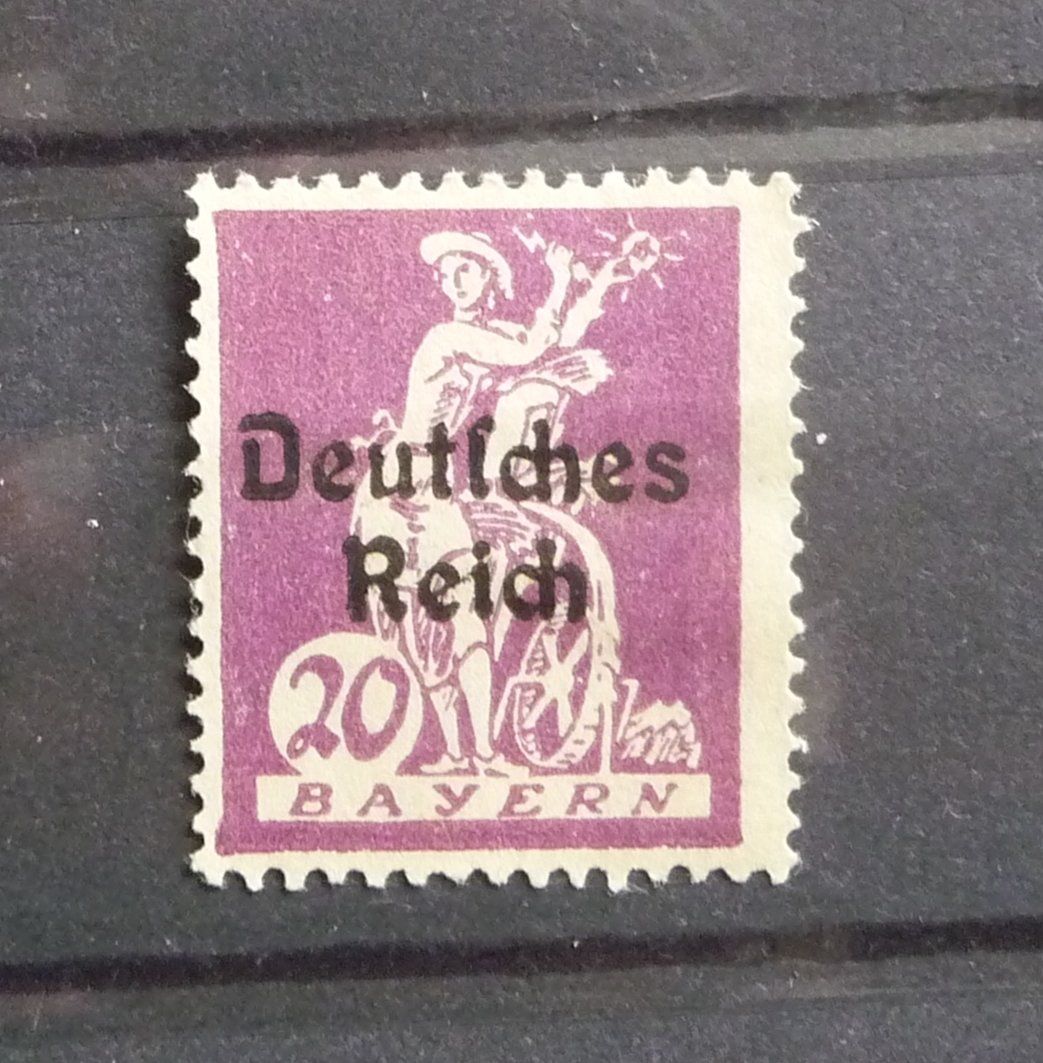Tutti i francobolli: 1920 Deutsches Reich 20 ungebraucht – Usato da Horgen venduto da FIR-2008