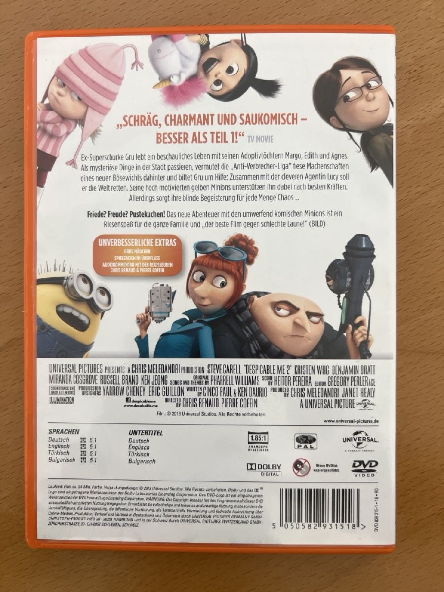 Tutti i DVDs: ICH EINFACH UNVERBESSERLICH 2 – DVD – Usato da windisch venduto da meisterkingremo 1