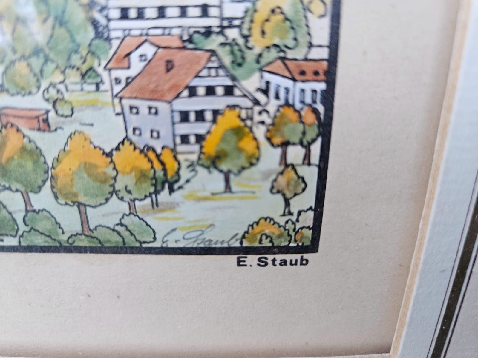 Grafica & Litografie: Bild - Teufen, Lithographie / E. Staub – Usato da Werthenstein venduto da Marsche1 2