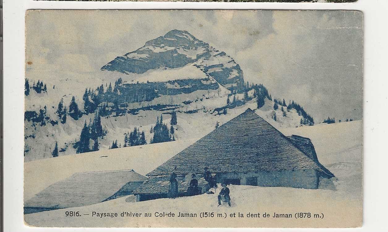 Cartoline postali: Cold de Jaman, 1913 – Usato da Spiez venduto da Niesen20