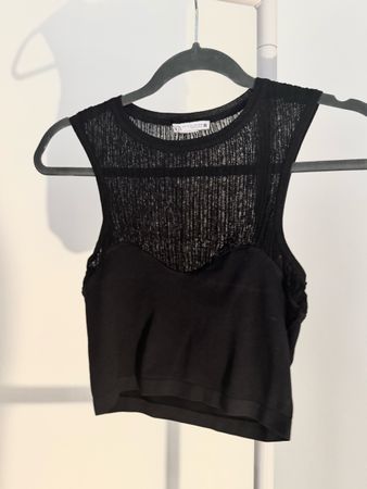 Zara schwarzes Crop Top 🖤