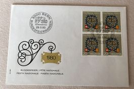 Pro Patria FDC 1980   Siehe Original Fotos.   