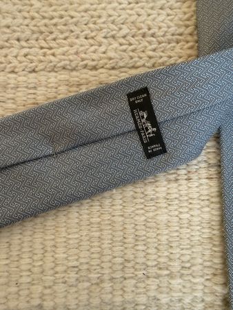 Orginal Hermès Krawatte grau/blau