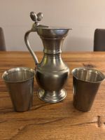 Vintage Zinn-Set: Krug, 2 Becher Weyersberg /SKS