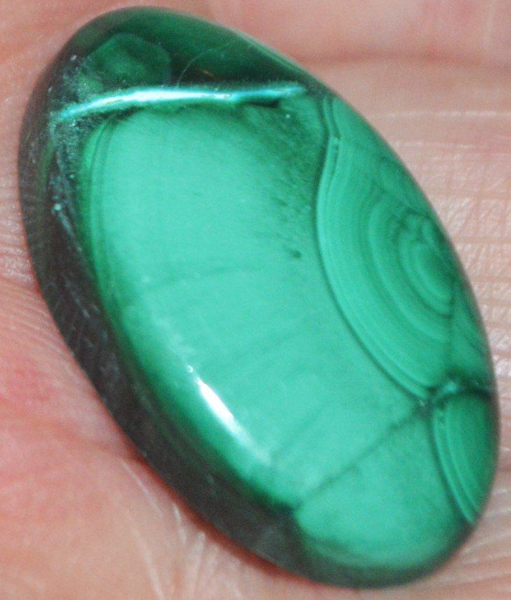 Minerali & Pietre curative: Cabochon L-683 - Chrysokoll Malachit - 27x17mm – Nuovo e nell'imballaggio originale da Goldiwil (Thun) venduto da han_v5b7 2