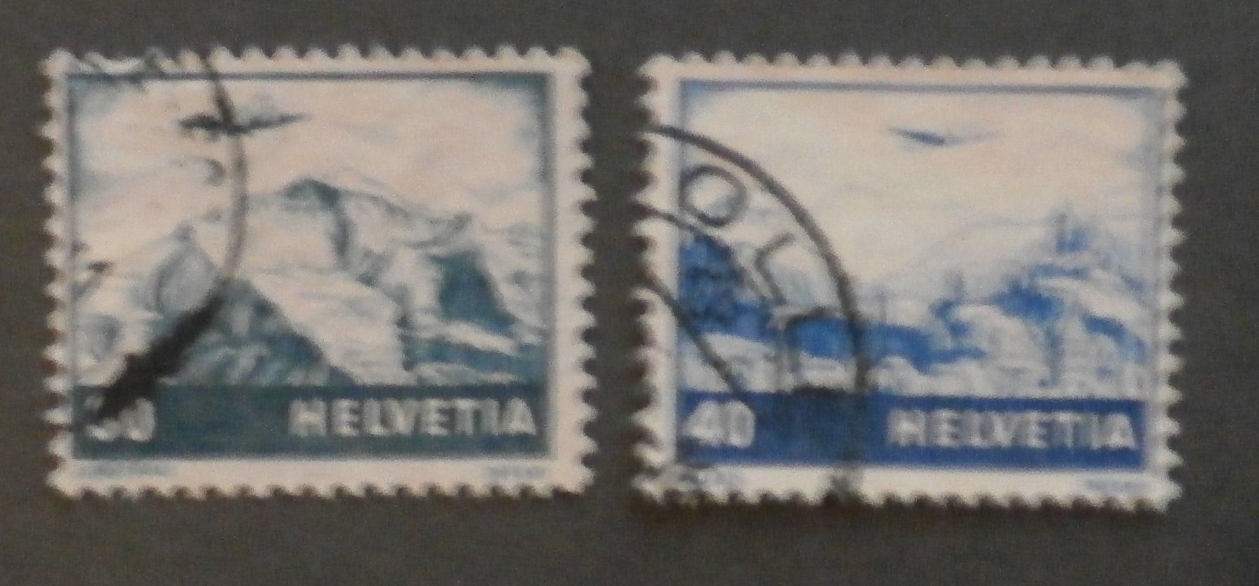 Tutti i francobolli: CH 1948 Landschaften Farbänderung – Usato da Kehrsatz venduto da Bernherb2 1
