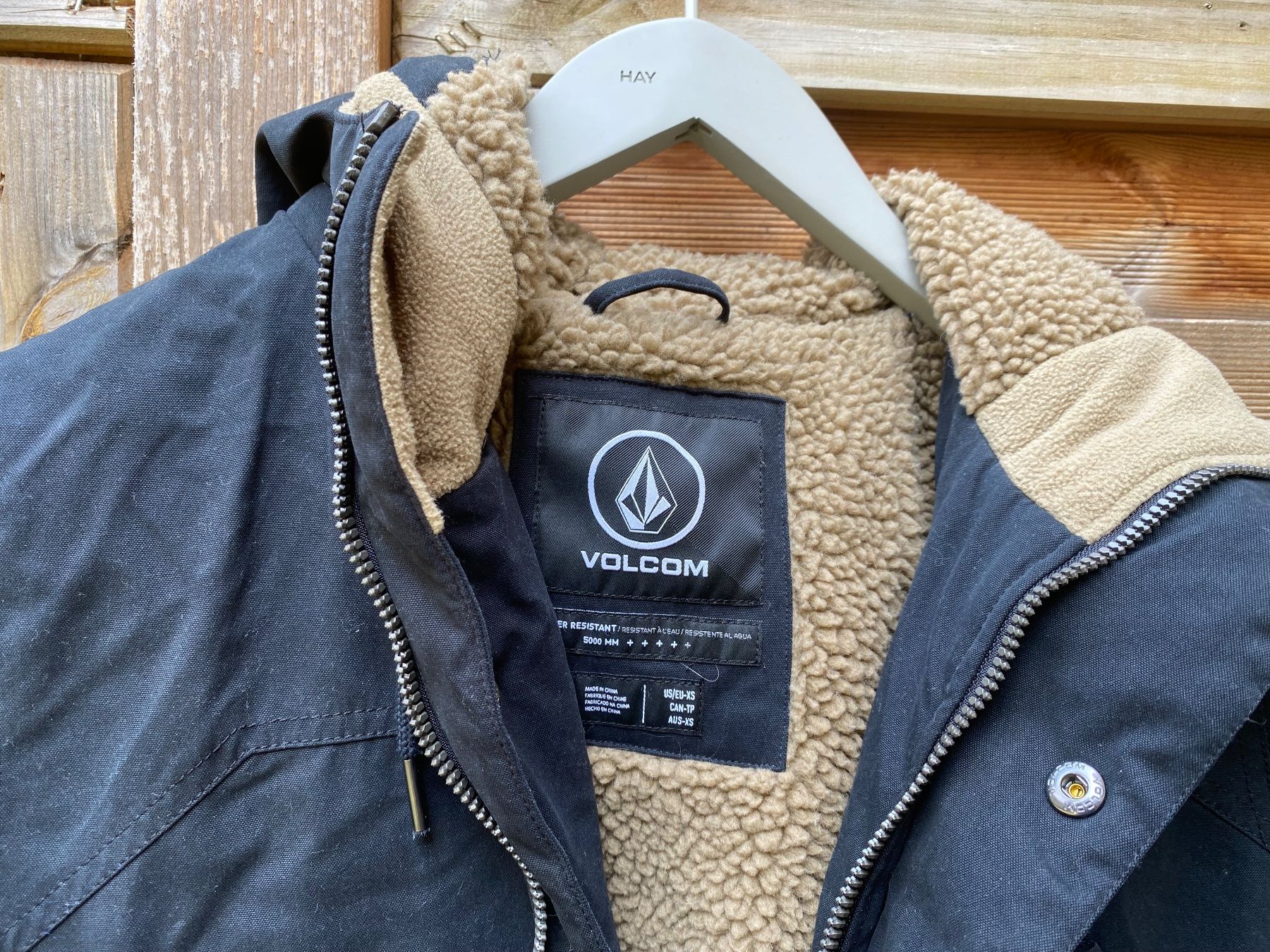 Volcom Jacken & Mäntel: Winterjacke Volcom, Teddyfutter, XS, Schwarz – Gebraucht aus Spiegel b. Bern von corn2009 5
