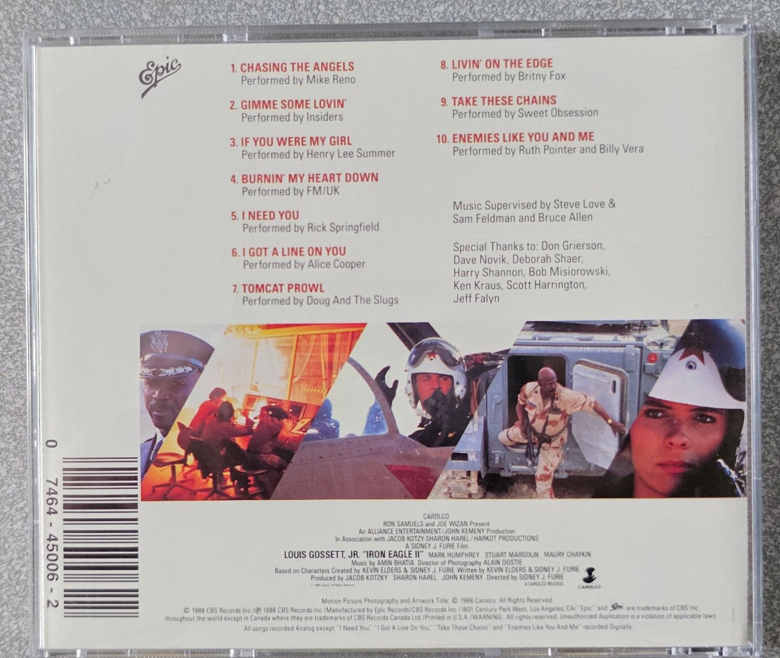 CD: Iron Eagle 2 - Original Motion Picture Soundtrack CD – Usato da Oetwil am See venduto da fineli2 1