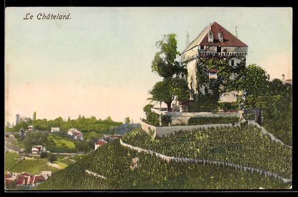 Ansichtskarten: AK Le Châtelard, Château et vignoble – Gebraucht aus Berlin von bartko-reher