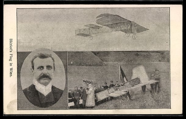 Foto & Poster: Wien, Bleriot's Flugzeug nach dem Start  – Usato da Berlin venduto da bartko-reher