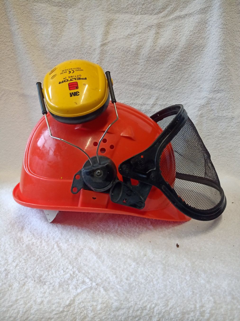 Protezione per viso e udito: Holzerhelm / Arbeitshelm / Forsthelm – Usato da Oberegg venduto da 19franzi94 1