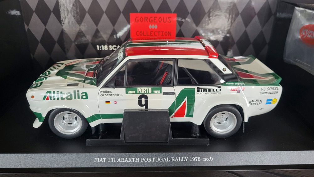 Fiat 131 Abarth rojo 1980 modelo de coche 1806002 Solido 1:18 4058124270508