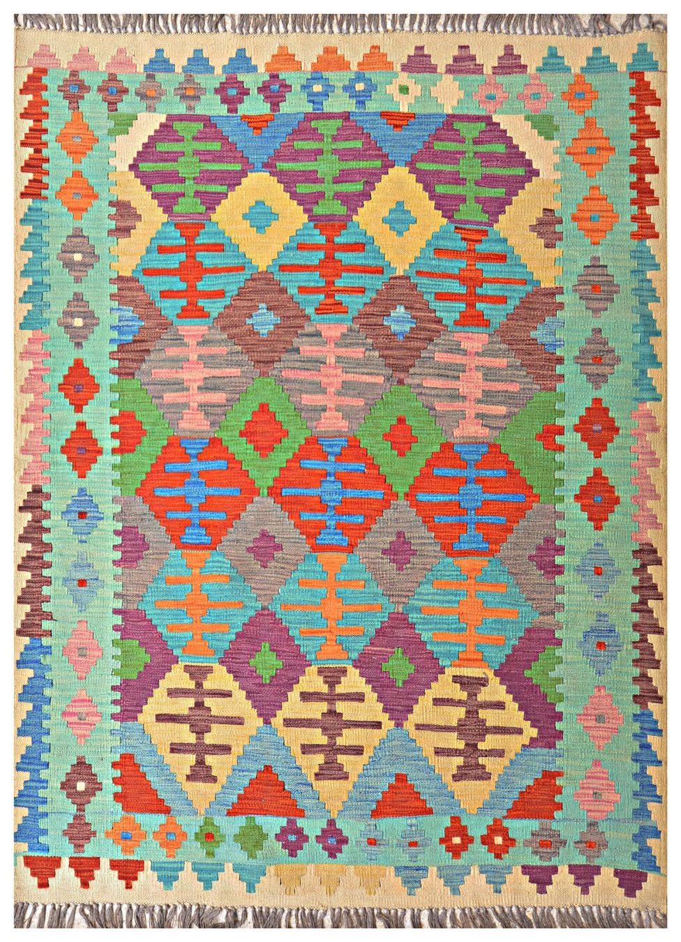 Kelim Tappeti: Oriente Kelim Teppich 150x200 Cm – Nuovo e nell'imballaggio originale da Lahore venduto da Fairways79 7