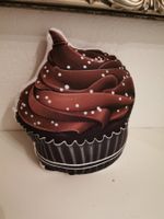 Cupcake Muffin Kissen klein braun NEU