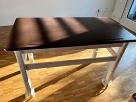 Height-Adjustable Work Table / Desk on Wheels | 122 × 65 cm