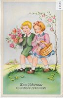 Zum Geburtstag die herzlichsten Glückwünsche - Blumenkinder