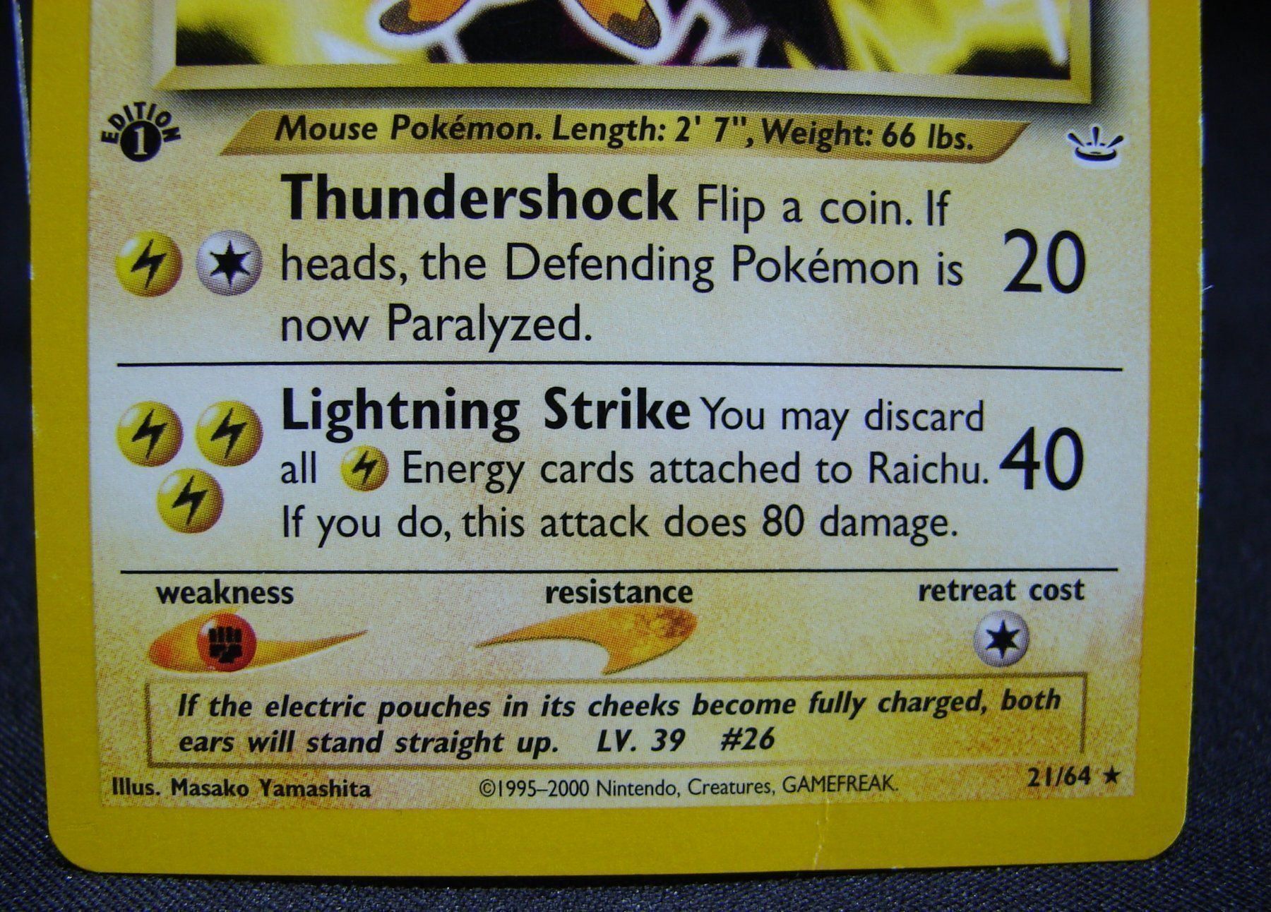 Pokémon Carte collezionabili: Raichu - 1st Edition - Rare         /121 – Usato da Rümlang venduto da coh_87ww 2