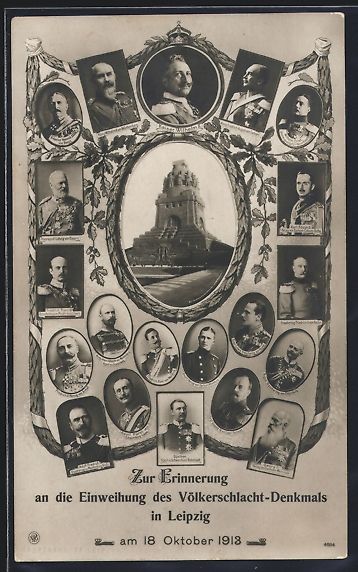Cartes postales: Leipzig, Erinnerung Einweihung Völkersc – D'occasion à Berlin par bartko-reher