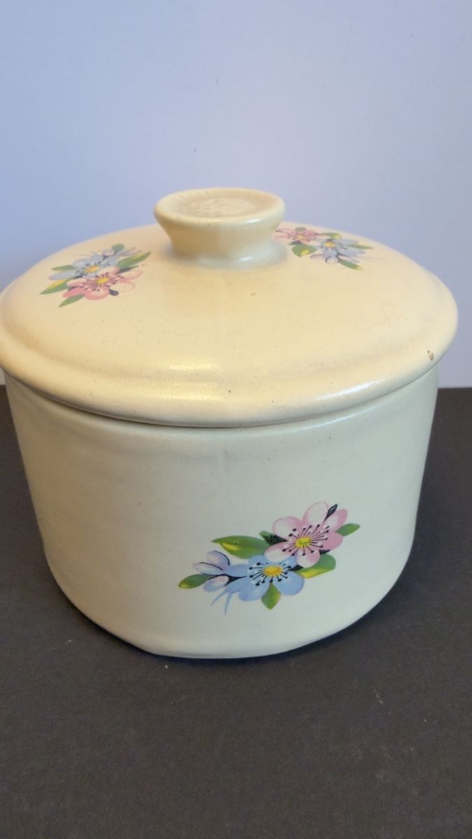 Pentole: Keramik Dose mit Deckel, Blumenmuster, Top Zustand – Usato da Widnau venduto da kustercarmen 2