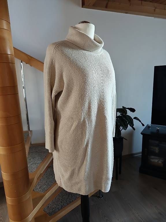 Maglioni & Felpe: MANOR Strickkleid XL 44 46 Beige Oversize Pullover – Usato da Einsiedeln venduto da nat_5tfl