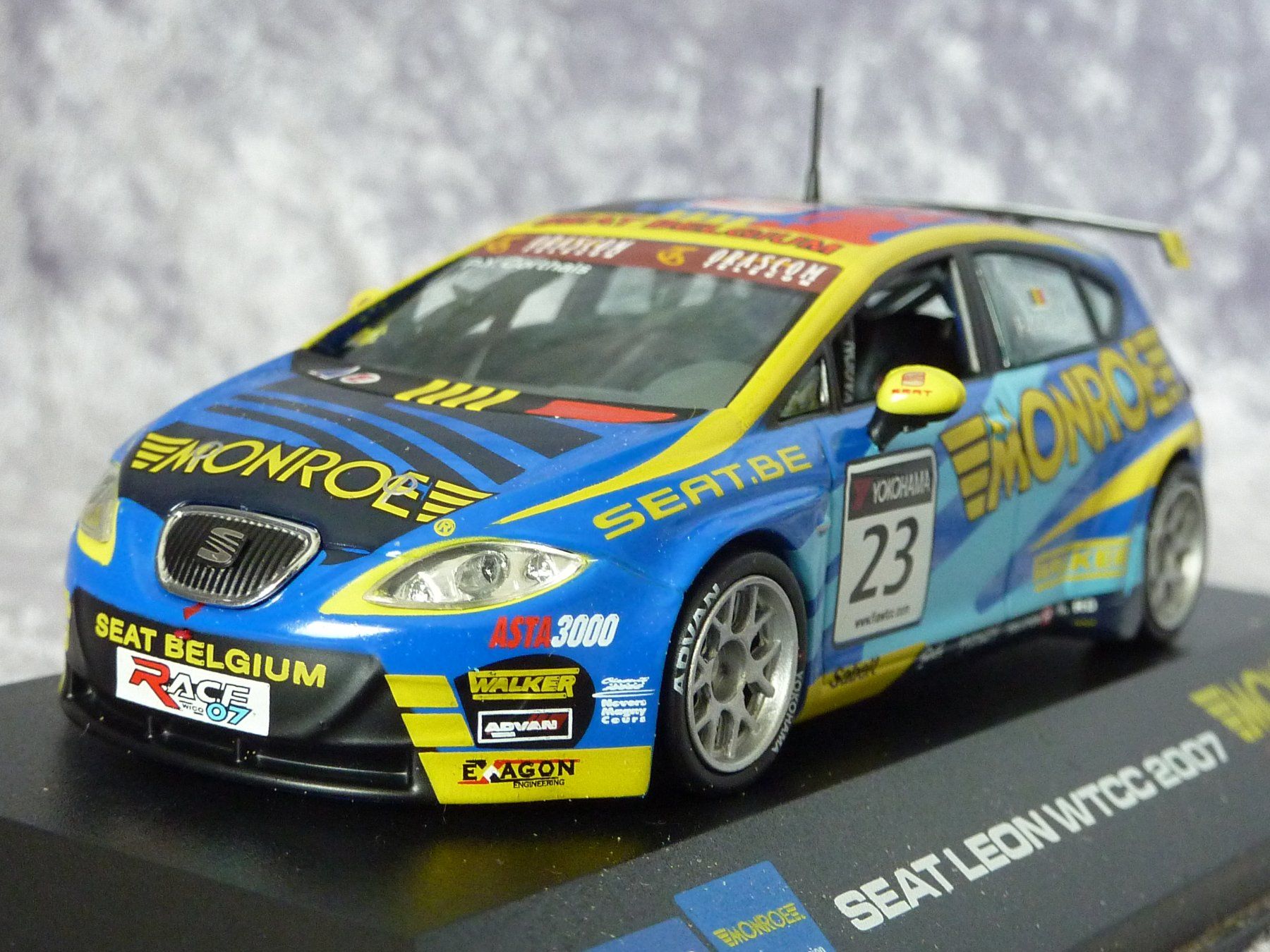 Seat Modellini d'auto: Seat Leon Monroe WTCC 2007  1:43 – Nuovo (secondo la descrizione) da Dürrenäsch venduto da modellautos4you