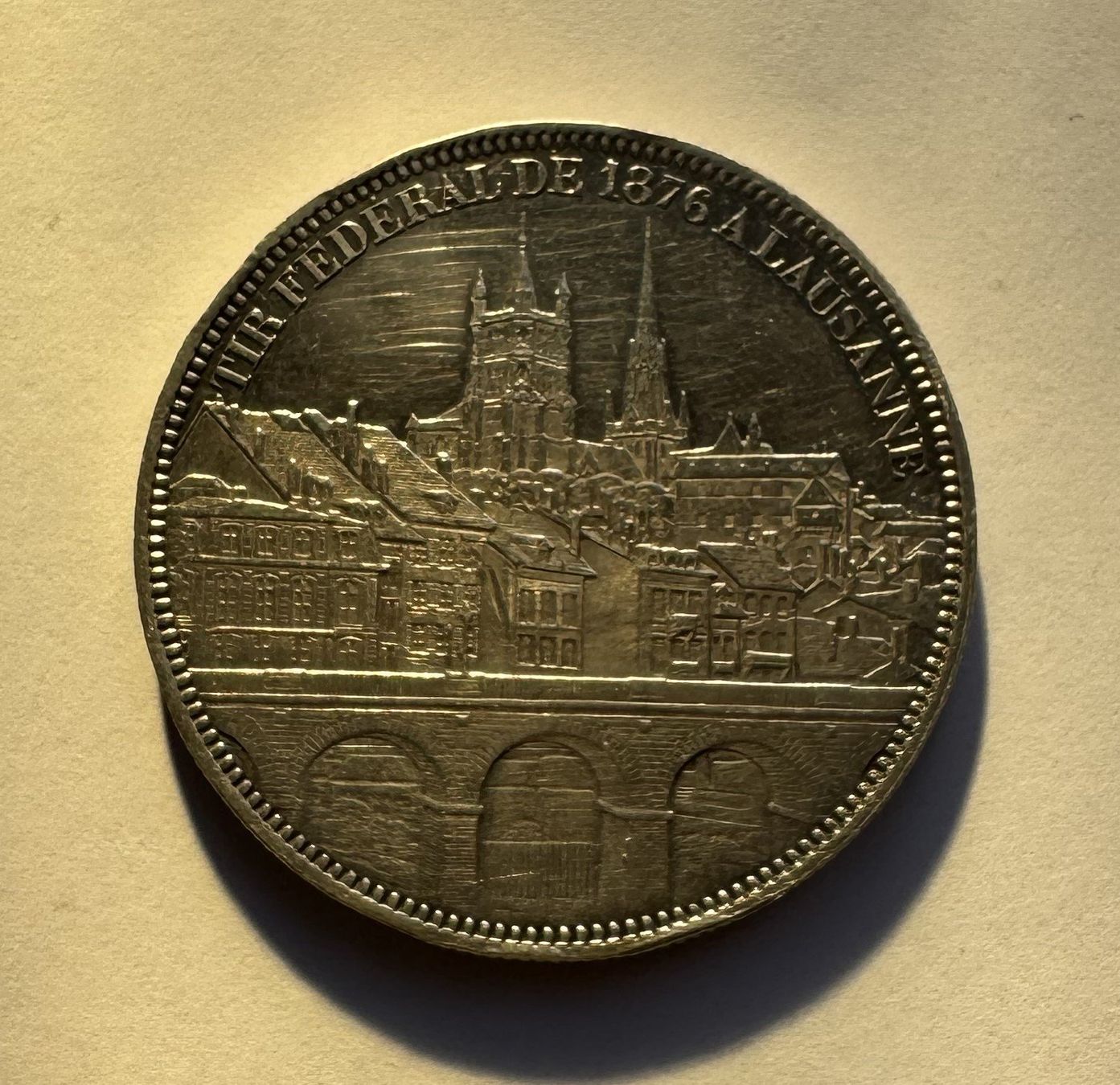 Tutti le monete: 1876 5 Franken Lausanne Silber – Usato da Kirchberg SG venduto da Helveticus00