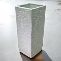 Vase ROYAL Porzellan Bavaria KPM blanc motif géométrique