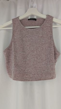 Crop Top SHEIN Grösse L rosa meliert guter Zustand