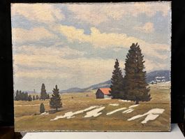 HUILE SUR PANNEAU SIGNÉE René BESSON (1904-?)