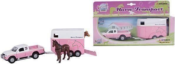 Mitsubishi Modellautos: Pferdetransport mit Mitsubishi Pickup – Neu und originalverpackt aus Erlenbach im Simmental von Model_box 5