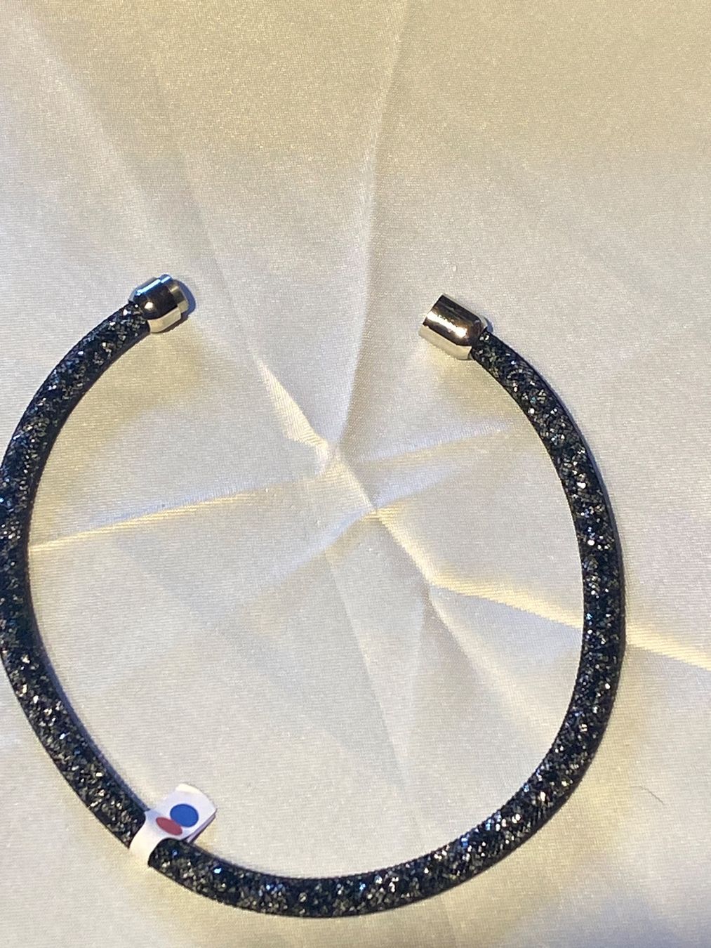 Catenine: HALSKETTE -BLACK-SILBER GLITZER – Usato da Meienried venduto da ManuelaBoutique 3