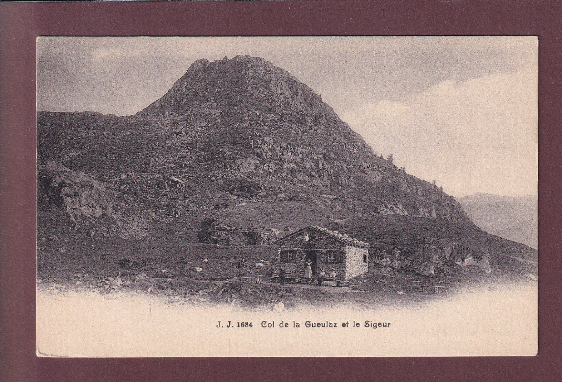 Cartoline postali: COL DE LA GUEULAZ - Sigeur – Usato da Pully venduto da nicecards