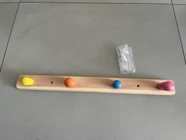 Kinder |  Kleiderhaken Holz farbig