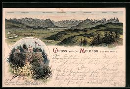 Litho Meldegg, Gasthaus zur Meldegg, Pan