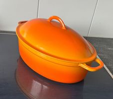 Vintage Gusseisentopf Oval G+F, ø 36 cm, 4 L